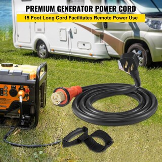 Foto 2 | Foto 2 | Cable De Extensión Para Generador Vevor, 50 Amperios, 15 Pies, 1200 W, 125/250 V - Venta Internacional.