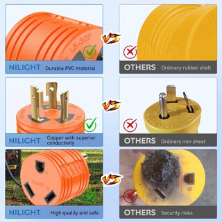 Foto 5 | Foto 5 | Adaptador De Corriente Nilight 30a Rv Generator Twist Plug L5-30p - Venta Internacional.