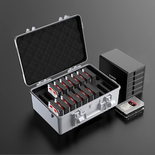 Foto 7 | Foto 7 | Funda Para Disco Duro Orico Hdd/ssd De 3,5 Pulgadas Y 20 Compartimentos, Antichoque E Impermeable - Venta Internacional.