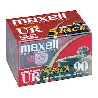Foto 1 | Foto 1 | Cinta De Casete Para Grabación De Audio Maxell Ur 90 Normal Bias, Paquete De 5 - Venta Internacional.