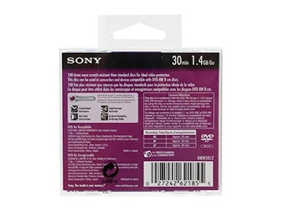 Foto 2 | Foto 2 | Minidisco Grabable Dvd-rw Sony 8 Cm 1,4 Gb 30 Min - Venta Internacional.