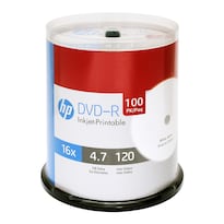 DVD-R 4.7 GB 16x HP 100 Piezas - Venta Internacional