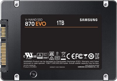 Foto 3 | Foto 3 | Unidad De Estado Sólido Samsung 870 Evo Mz-77e1t0e 1tb Sata 2.5'' - Venta Internacional.