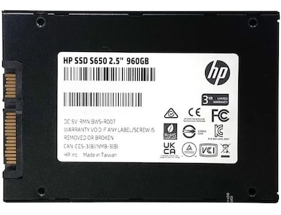 Foto 8 | Foto 8 | Disco Duro Ssd Hp S650 960gb 2.5 Sata3 560mb/s 345n0aa