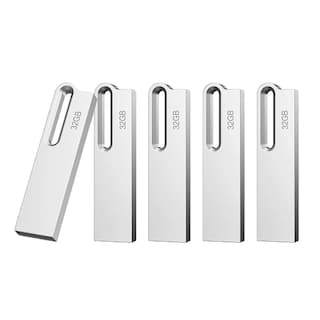Foto 1 | Foto 1 | Memorias USB 2.0 De 32gb Plateadas 5 Piezas Plata