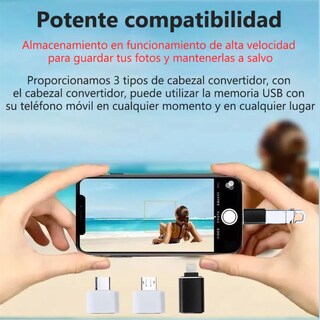 Foto 2 | Foto 2 | Memoria Usb 2tb Alta Velocidad 3.1 (2000 Gb) Eo Safe Imports Esi-20090 Plata