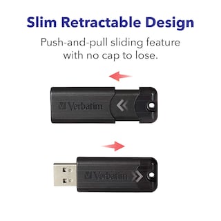 Foto 7 | Foto 7 | Unidad Flash Verbatim Pinstripe 128 Gb Usb 3.2 Gen 1 Negra - Venta Internacional.