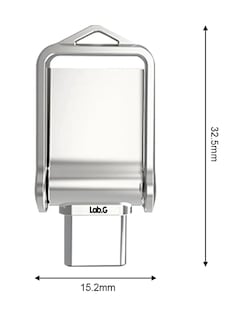 Foto 5 | Foto 5 | Memoria Usb 2tb Alta Velocidad 3.0 2 En 1 Tipo C Y Usb Plata