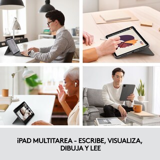 Foto 3 | Foto 3 | Folio Logitech Combo Touch con Teclado Trackpad para Ipad Pro 12.9'' Gen 5 color Negro