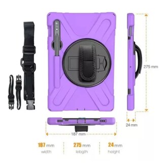 Foto 3 | Foto 3 | Funda De Uso Rudo Para Samsung Galaxy Tab S8 S7 De 11'' Case Resistente A Caidas Con Correa