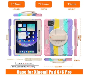 Foto 5 | Foto 5 | Funda Teknet Uso Rudo para Xiaomi Mi Pad 6 / 6 Pro de 11 Pulgadas 2023