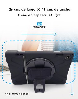 Foto 3 | Foto 3 | Funda De Uso Rudo Para Lenovo Tab M10 3era Gen 10.1 Case Resistente A Caidas Con Correa