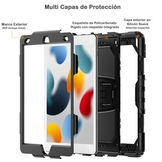 Foto 4 | Foto 4 | Funda Tekku Standc Uso Rudo Para Ipad 6 Ipad 5 9.7'' A1893 A1954 A1822 A1823- Negra