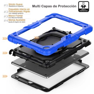 Foto 4 | Foto 4 | Funda Tekku Handled Uso Rudo Para Ipad 9 Ipad 8 Ipad 7 10.2'' Azul Negro A2602 A2605 A2270 A2428 A2430 A2197