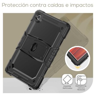 Foto 6 | Foto 6 | Funda Tekku Standc Uso Rudo Para  Samsung Tab A8 10.5 2021 Negra X200 X205