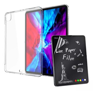 Foto 1 | Foto 1 | Funda Case Transparente Uso Rudo + Mica Papel para iPad Pro 11 2018/2020/2021/2022