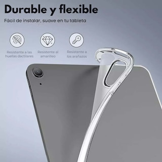 Foto 7 | Foto 7 | Funda Case Transparente Uso Rudo + Mica Papel para iPad Pro 11 2018/2020/2021/2022