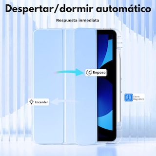 Foto 5 | Foto 5 | Funda Para Ipad Pro 11 M4 2024 Smart Cover Soporte Plegable Color Azul Cielo