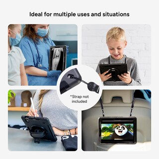 Foto 4 | Foto 4 | Funda De Tableta Zagg Rugged Para Ipad Mini (gen 6) Con Correa De Mano - Venta Internacional.