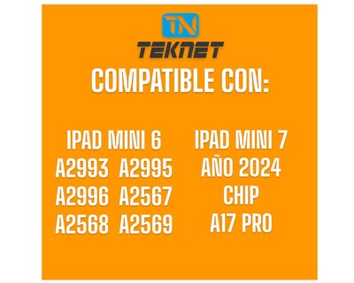 Foto 4 | Foto 4 | Teknet Funda Folder Silicon Para Ipad Mini 7 (2024) A17 Pro 7 Generacion