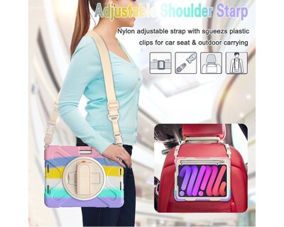 Foto 2 | Foto 2 | Teknet Funda De Uso Rudo Para Ipad Mini 7 2024 8.3 Pulgadas A17 Pro Case Resistente A Caidas Con Correa