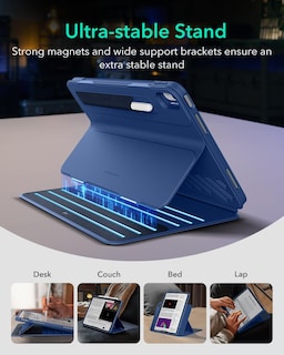 Foto 4 | Foto 4 | Funda Esr Para Ipad Air M2 De 11 Pulgadas (2024), 6.ª, 5.ª Y 4.ª Generación, Azul - Venta Internacional.