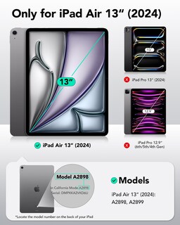 Foto 2 | Foto 2 | Funda Esr Shift Series Para Ipad Air 13 2024 Con Soporte, Color Negro - Venta Internacional.