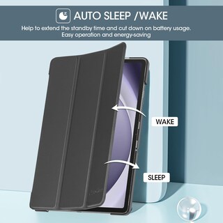 Foto 6 | Foto 6 | Funda Procase Smart Para Galaxy Tab A9 Plus 11'' 2023 - Negra - Venta Internacional.