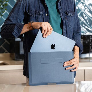 Foto 4 | Foto 4 | Funda para Macbook 14'' Piel Sintética con Soporte de Posición