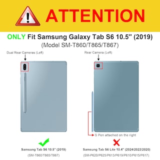 Foto 2 | Foto 2 | Funda Con Teclado Fintie Para Samsung Galaxy Tab S6 10.5 2019, Color Negro - Venta Internacional.