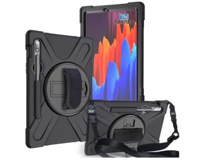 Foto 1 | Foto 1 | Funda De Uso Rudo Para Samsung Galaxy Tab S10 Fe De 10.9 '' Case Resistente A Caidas Con Correa
