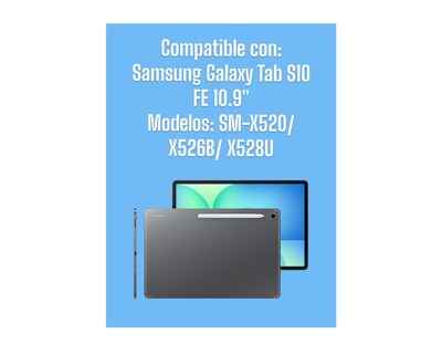 Foto 4 | Foto 4 | Funda De Uso Rudo Para Samsung Galaxy Tab S10 Fe De 10.9 '' Case Resistente A Caidas Con Correa