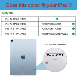 Foto 2 | Foto 2 | Smart Case Procase Para Ipad Air De 11 Pulgadas 2025/2024/10,9 Pulgadas - Venta Internacional.