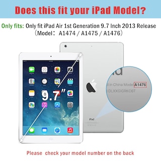 Foto 2 | Foto 2 | Smart Case Procase Para Ipad Air 1.ª Generación De 9,7 Pulgadas, Color Vino - Venta Internacional.