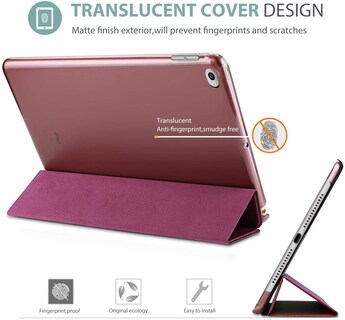 Foto 3 | Foto 3 | Funda Procase Smart Para Ipad Air 2 2014 Con Soporte, Color Vino - Venta Internacional.