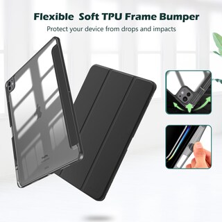 Foto 6 | Foto 6 | Funda Procase Para Ipad Pro 13 2024 Con Soporte Para Lápices, Color Negro - Venta Internacional.