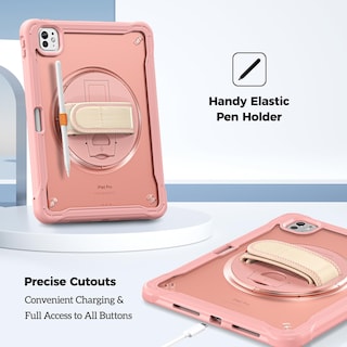 Foto 3 | Foto 3 | Funda Procase Rugged Para Ipad Pro 11 2024 M4 Con Lápiz Rosa - Venta Internacional.