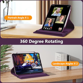 Foto 4 | Foto 4 | Funda Giratoria Fintie Para Ipad Air De 13 Pulgadas (m3) 2025, Color Morado - Venta Internacional.
