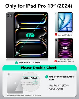 Foto 2 | Foto 2 | Funda Esr Shift Series Para Ipad Pro 13 2024 Con Soporte Rosa - Venta Internacional.