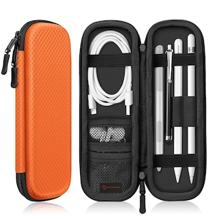 Foto 1 | Foto 1 | Funda De Piel Sintética Para Apple Pencil Pro Fintie, Color Naranja - Venta Internacional.