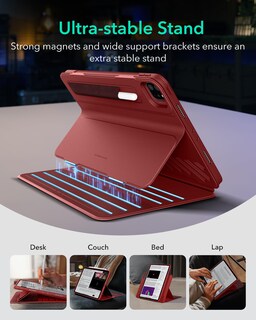 Foto 4 | Foto 4 | Funda Esr Shift Magnetic Para Ipad Pro 12.9 (6.ª Y 5.ª Gen.), Color Rojo - Venta Internacional.