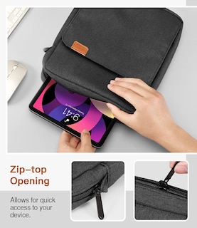 Foto 6 | Foto 6 | Funda Para Tableta Moko Ipad Pro M4/air M2 De 9-11 Pulgadas, Negro/gris - Venta Internacional.