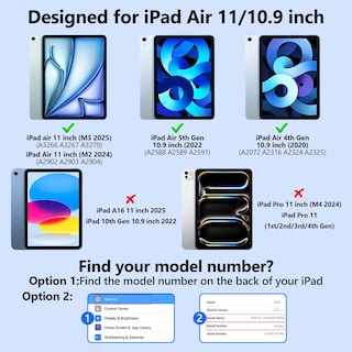 Foto 2 | Foto 2 | Funda De Teclado Fuwang Para Ipad Air De 11 Pulgadas Con Teclado Negro - Venta Internacional.