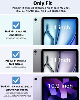 Foto 2 | Foto 2 | Funda Para Ipad Air De 11 Pulgadas Timovo M3/m2-2025/2024 Azul Brumoso - Venta Internacional.