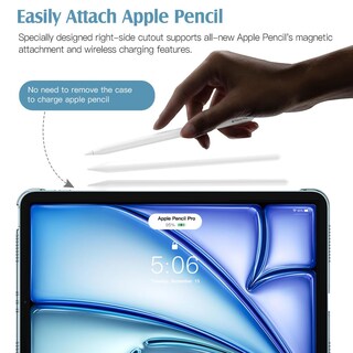 Foto 3 | Foto 3 | Funda Para Ipad Air De 11 Pulgadas Timovo M3/m2-2025/2024 Azul Brumoso - Venta Internacional.