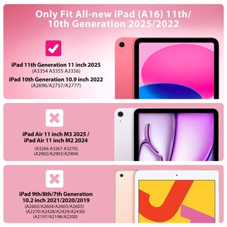 Foto 2 | Foto 2 | Funda Timovo Para Ipad 11.ª Generación De 11 Pulgadas 2025 Con Soporte Para Lápices - Venta Internacional.