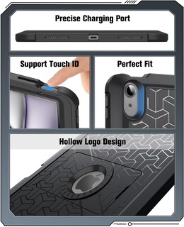 Foto 7 | Foto 7 | Funda Moko Para Ipad Air De 11 Pulgadas (m3 2025/m2 2024) Con Protector De Pantalla - Venta Internacional.