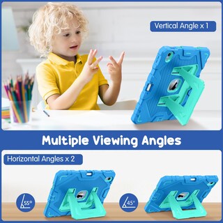 Foto 4 | Foto 4 | Funda Fintie Apta Para Niños Para Ipad 11.ª Generación De 11 Pulgadas Azul - Venta Internacional.