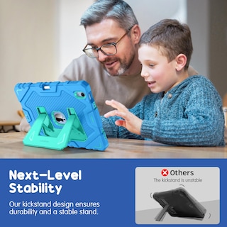 Foto 5 | Foto 5 | Funda Fintie Apta Para Niños Para Ipad 11.ª Generación De 11 Pulgadas Azul - Venta Internacional.
