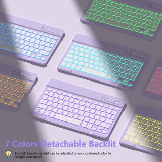 Foto 4 | Foto 4 | Funda Con Teclado Fuwang Para Ipad 9ª 8ª Generación 10 2 Pulgadas - Venta Internacional.